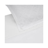 Lenjerie de pat din microfibra cu broderie, pentru 2 persoane, 4 piese, alb Tuffata